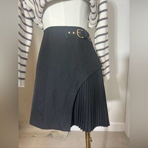 Women’s Whimsigoth Dark Academia NWT Commense Black Pleated Mini Skirt Size S/M